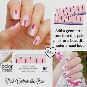149. Color Street Nail Polish Strips - Pink Outside The Box